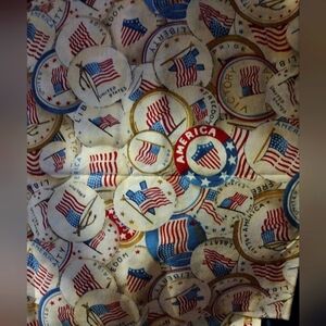 Patriotic Fabric Vintage Flag America 4th of July Fat Quarter